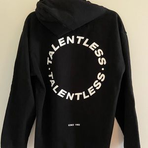 Talentless men’s hoodie - circle logo (NEVER WORN)